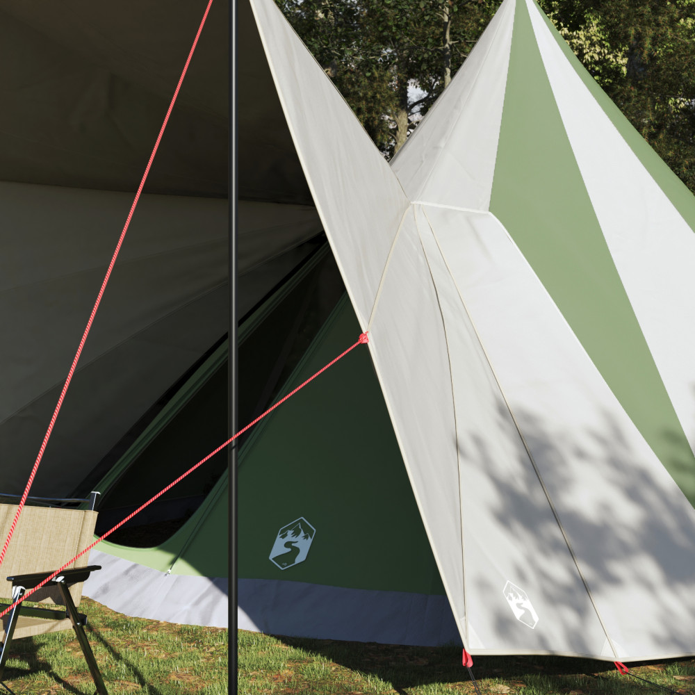Produktbild för Tipi Tält med tak med lagring Grön 510 x 690 x 330 cm taffeta