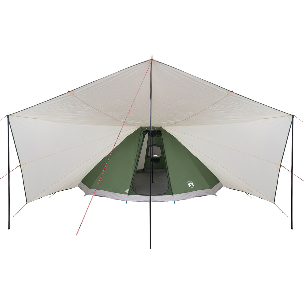 Produktbild för Tipi Tält med tak med lagring Grön 510 x 690 x 330 cm taffeta