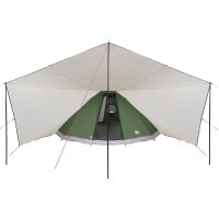 Produktbild för Tipi Tält med tak med lagring Grön 510 x 690 x 330 cm taffeta