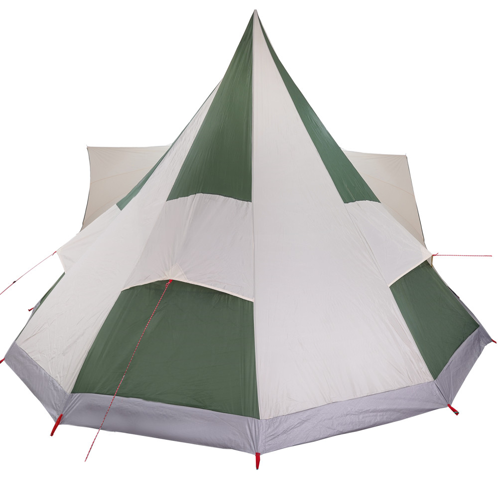 Produktbild för Tipi Tält med tak med lagring Grön 510 x 690 x 330 cm taffeta