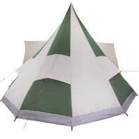 Produktbild för Tipi Tält med tak med lagring Grön 510 x 690 x 330 cm taffeta