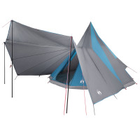 Produktbild för Tipi Tält med tak med lagring Blå 510 x 690 x 330 cm taffeta