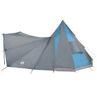 Produktbild för Tipi Tält med tak med lagring Blå 510 x 690 x 330 cm taffeta