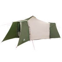 Produktbild för Tipi Tält med tak med lagring Grön 492 x 492 x 275 cm taffeta