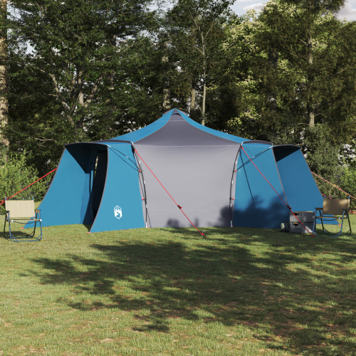 vidaXL Tipi Tält med tak med lagring Blå 492 x 492 x 275 cm taffeta
