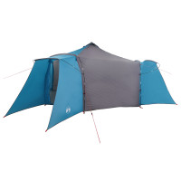 Produktbild för Tipi Tält med tak med lagring Blå 492 x 492 x 275 cm taffeta
