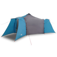 Produktbild för Tipi Tält med tak med lagring Blå 492 x 492 x 275 cm taffeta