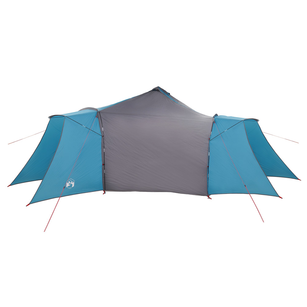 Produktbild för Tipi Tält med tak med lagring Blå 492 x 492 x 275 cm taffeta