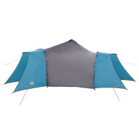 Produktbild för Tipi Tält med tak med lagring Blå 492 x 492 x 275 cm taffeta