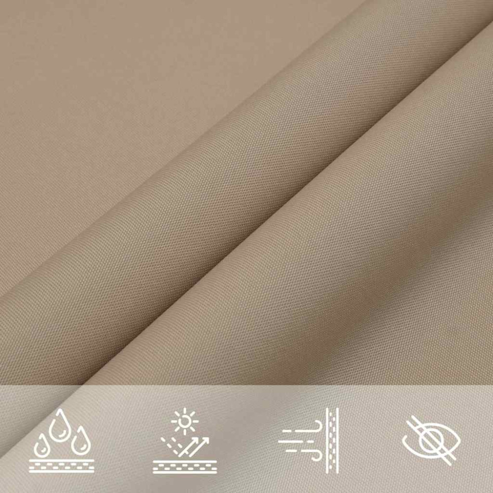 Produktbild för Solskydd segel taupe 2x2x2 m 100% polyester Oxford