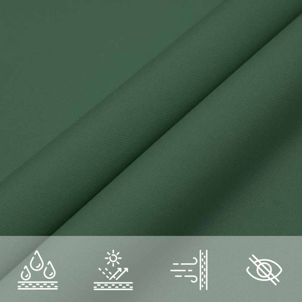 Produktbild för Solskydd segel mörkgrönt 7x5x5 m 100% polyester oxford