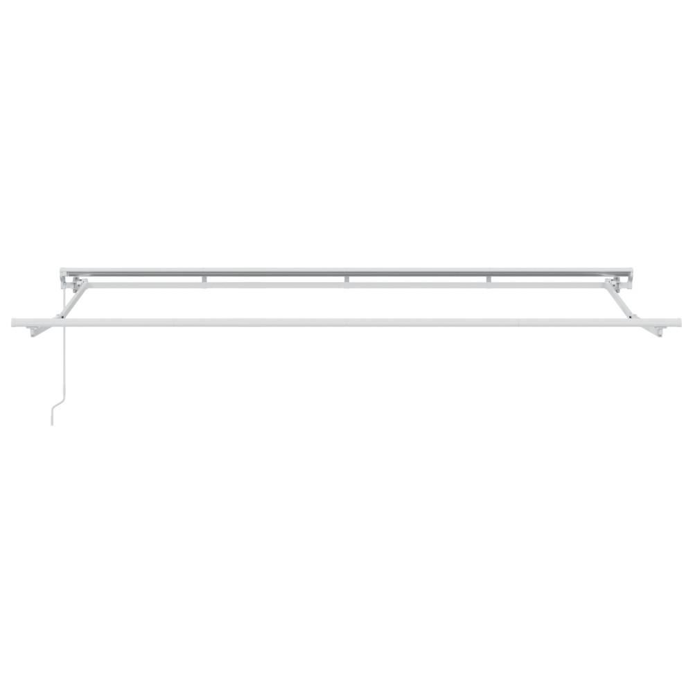Produktbild för Markisram Justerbar Vit 4 x 2 m Stål