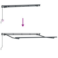 Produktbild för Markisram Antracit 3 x 2 m Metall