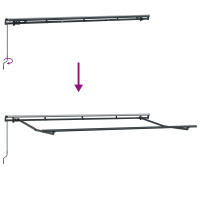 Produktbild för Markisram Antracit 4 x 2 m Metall