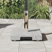 Produktbild för Parasollfot Grå 41 x 41 x 37 cm Granit