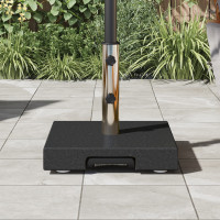 Produktbild för Parasollfot Svart 41 x 41 x 37 cm Granit