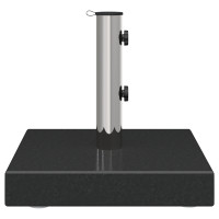 Produktbild för Parasollfot Svart 41 x 41 x 37 cm Granit