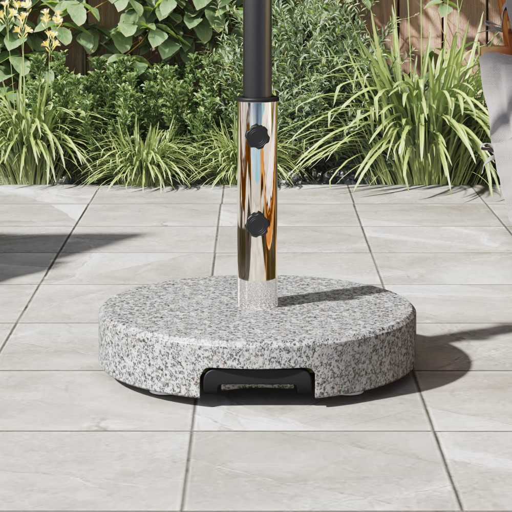 Produktbild för Parasollfot Grå Ø 45 x 37,5 cm Granit