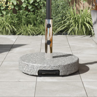 Produktbild för Parasollfot Grå Ø 45 x 37,5 cm Granit