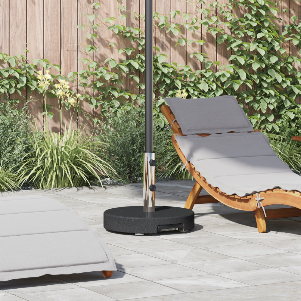 Produktbild för Parasollfot Svart Ø 45 x 37,5 cm Granit