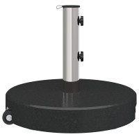 Produktbild för Parasollfot Svart Ø 45 x 37,5 cm Granit