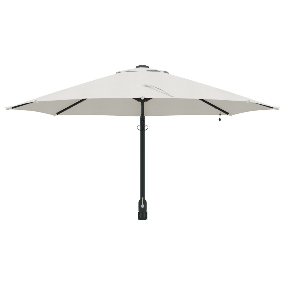 Produktbild för Trädgårdsparasol Sand 248 x 248 x 148 cm Polyester och Stål