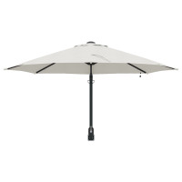 Produktbild för Trädgårdsparasol Sand 248 x 248 x 148 cm Polyester och Stål