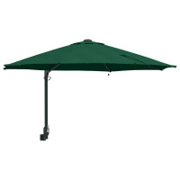 Produktbild för Trädgårdsparasol Grön 248 x 248 x 148 cm Polyester och Stål