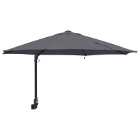 Produktbild för Trädgårdsparasol Antracit 248 x 248 x 148 cm Polyester och Stål