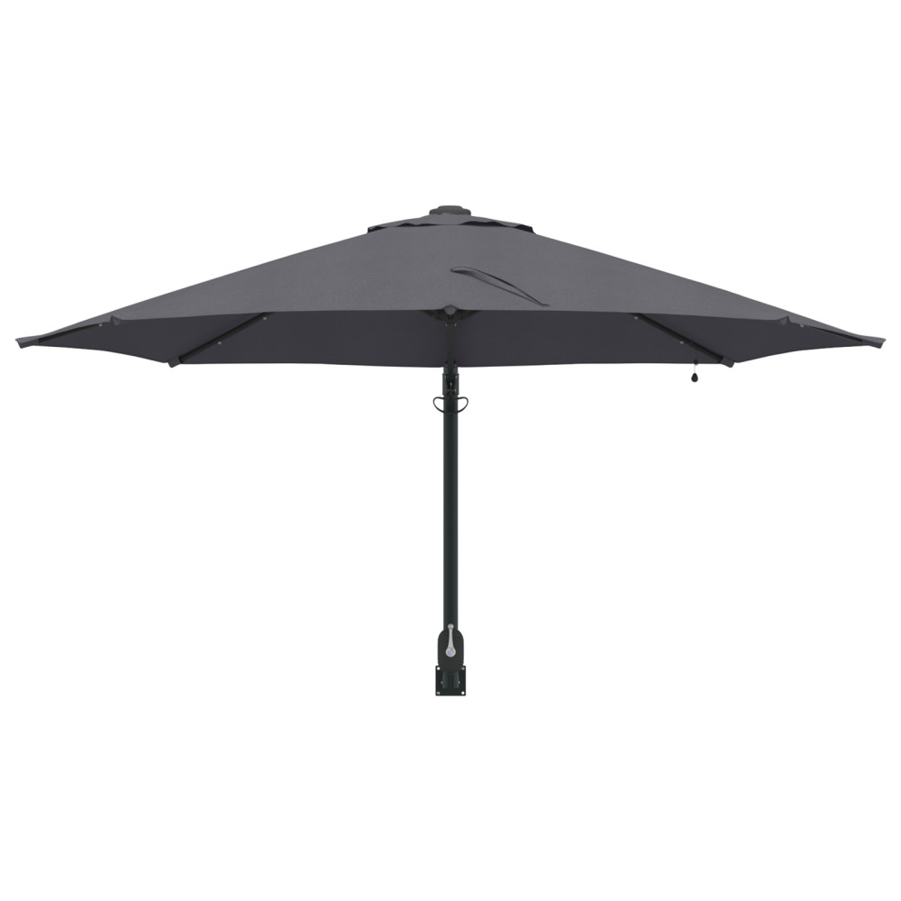 Produktbild för Trädgårdsparasol Antracit 248 x 248 x 148 cm Polyester och Stål