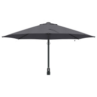 Produktbild för Trädgårdsparasol Antracit 248 x 248 x 148 cm Polyester och Stål