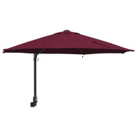 Produktbild för Trädgårdsparasol Bordeaux Röd 248 x 248 x 148 cm