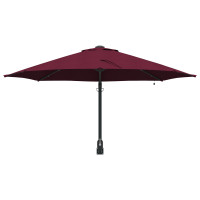 Produktbild för Trädgårdsparasol Bordeaux Röd 248 x 248 x 148 cm