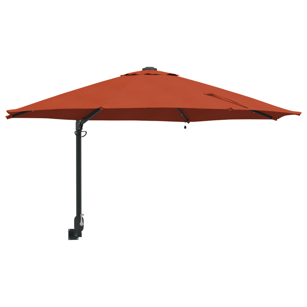Produktbild för Trädgårdsparasol Terracotta 248 x 248 x 148 cm