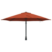 Produktbild för Trädgårdsparasol Terracotta 248 x 248 x 148 cm
