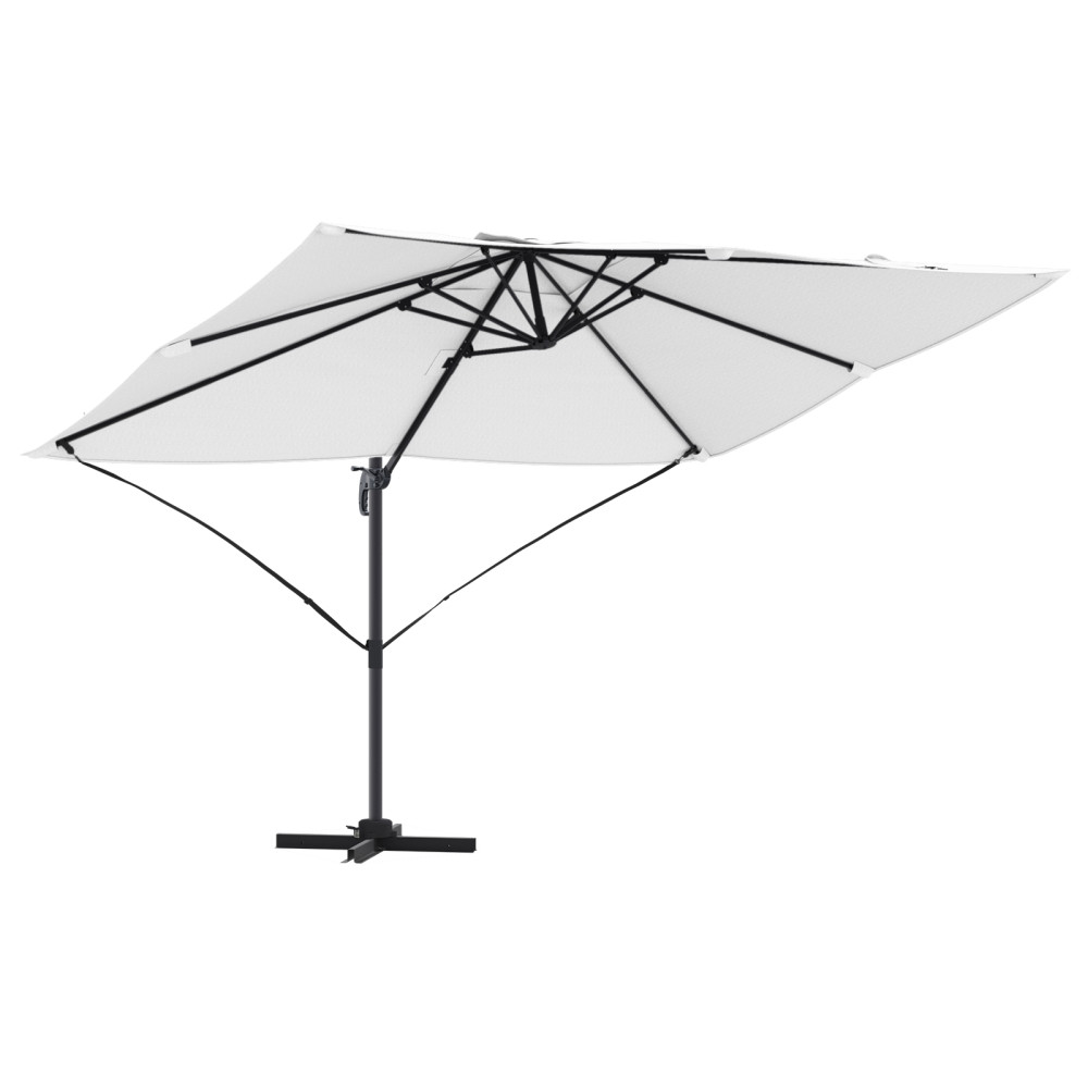 Produktbild för Parasoll Sand 351 x 250 x 260 cm Polyester och aluminium