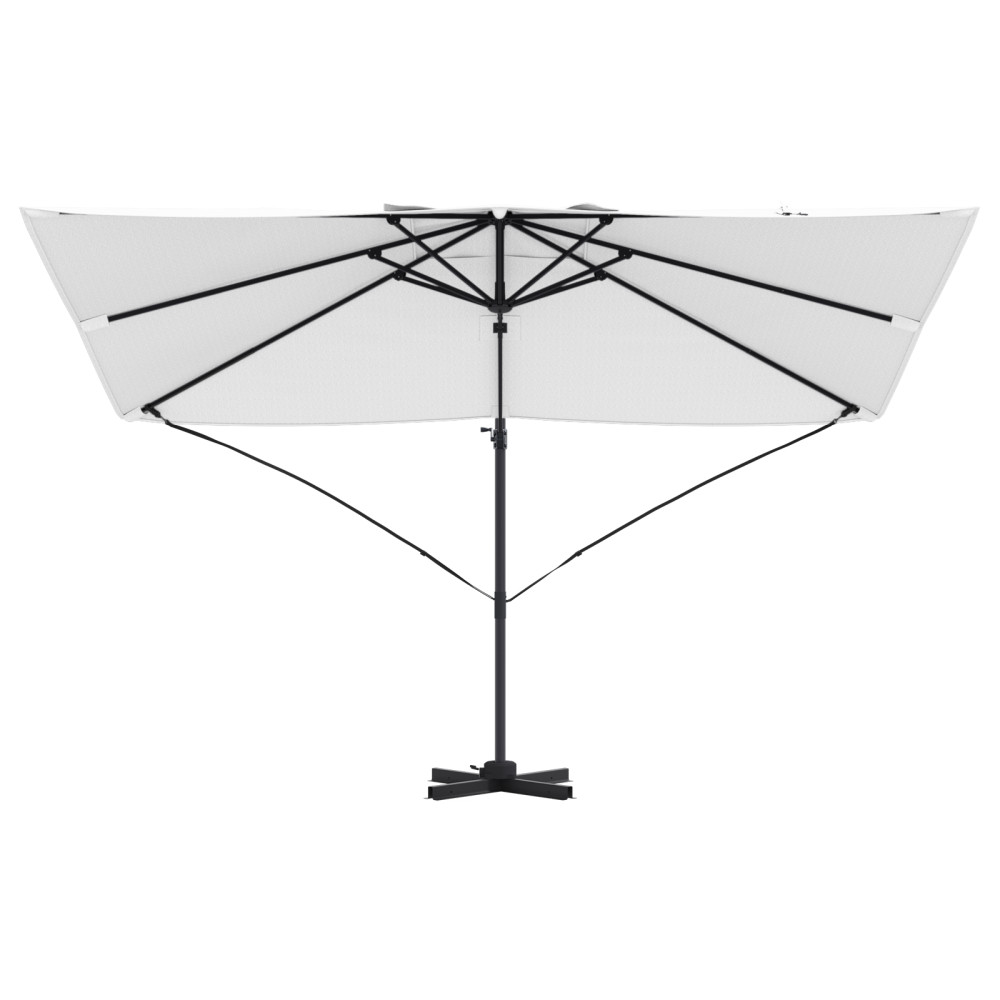 Produktbild för Parasoll Sand 351 x 250 x 260 cm Polyester och aluminium