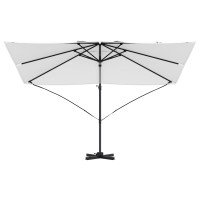 Produktbild för Parasoll Sand 351 x 250 x 260 cm Polyester och aluminium