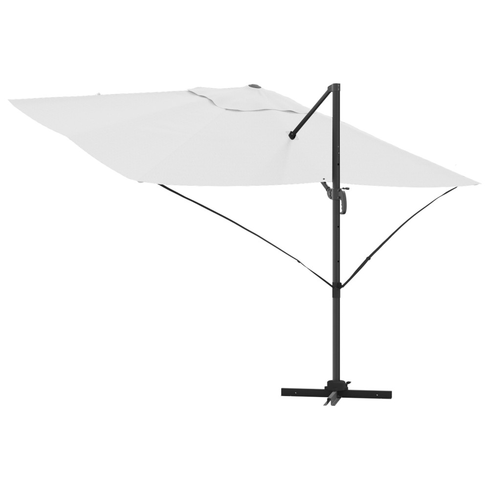 Produktbild för Parasoll Sand 351 x 250 x 260 cm Polyester och aluminium