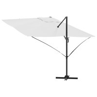 Produktbild för Parasoll Sand 351 x 250 x 260 cm Polyester och aluminium