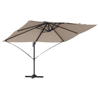 Produktbild för Parasoll Taupe 351 x 250 x 260 cm Polyester och aluminium