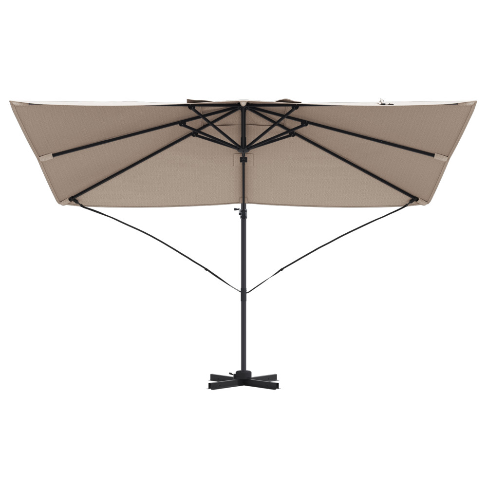 Produktbild för Parasoll Taupe 351 x 250 x 260 cm Polyester och aluminium