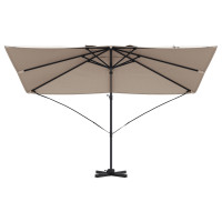 Produktbild för Parasoll Taupe 351 x 250 x 260 cm Polyester och aluminium