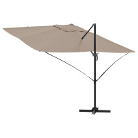 Produktbild för Parasoll Taupe 351 x 250 x 260 cm Polyester och aluminium