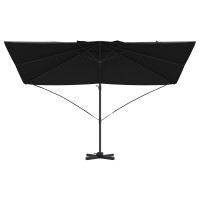 Produktbild för Parasoll Svart 351 x 250 x 260 cm Polyester och aluminium
