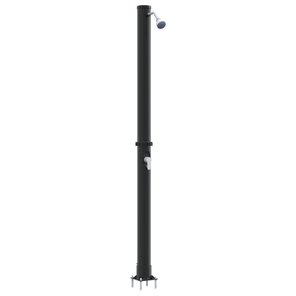 Produktbild för Utomhus Solardusch Svart 217 cm PVC och Aluminium