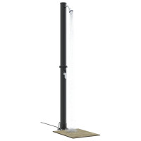 Produktbild för Utomhus Solardusch Svart 217 cm PVC och Aluminium