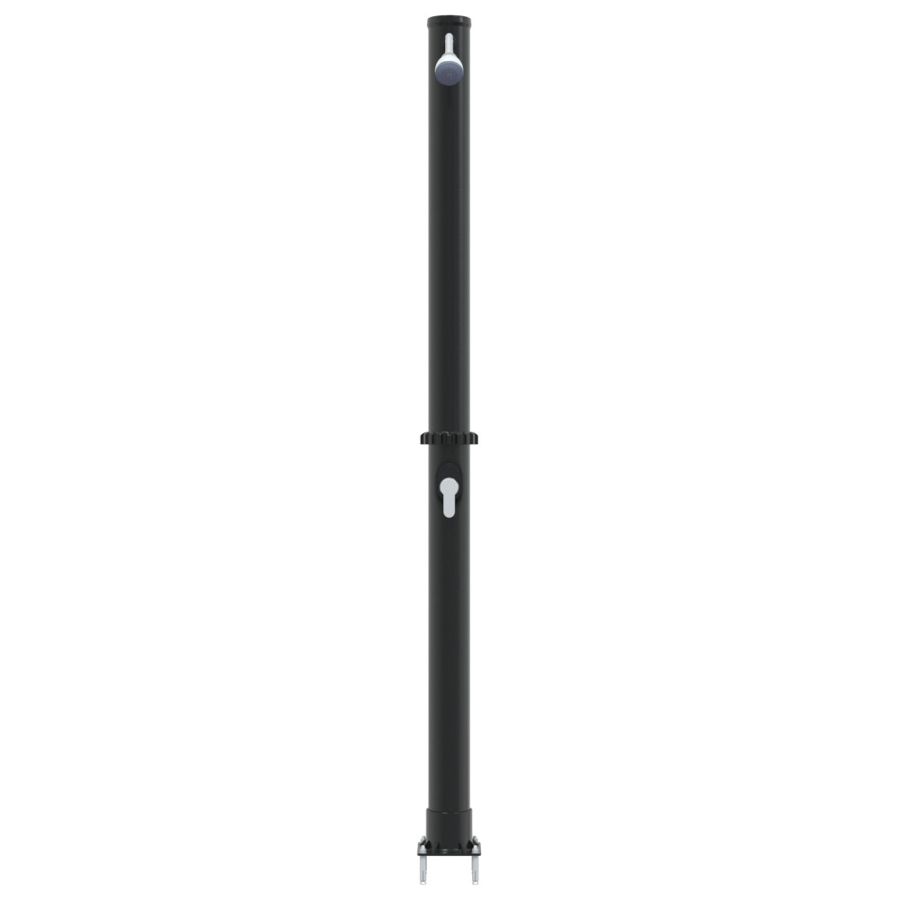 Produktbild för Utomhus Solardusch Svart 217 cm PVC och Aluminium