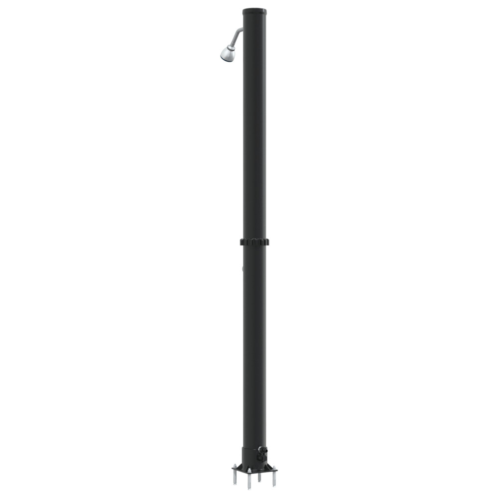 Produktbild för Utomhus Solardusch Svart 217 cm PVC och Aluminium