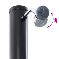 Produktbild för Utomhus Solardusch Svart 217 cm PVC och Aluminium